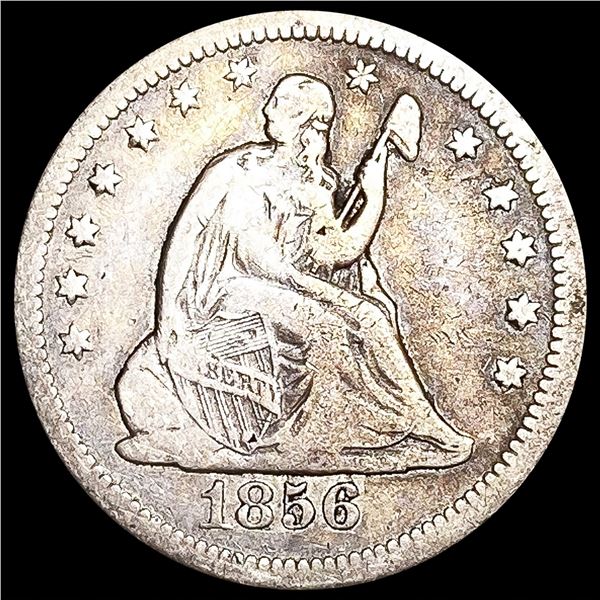 1856-O Seated Liberty Quarter NICELY CIRCULATED