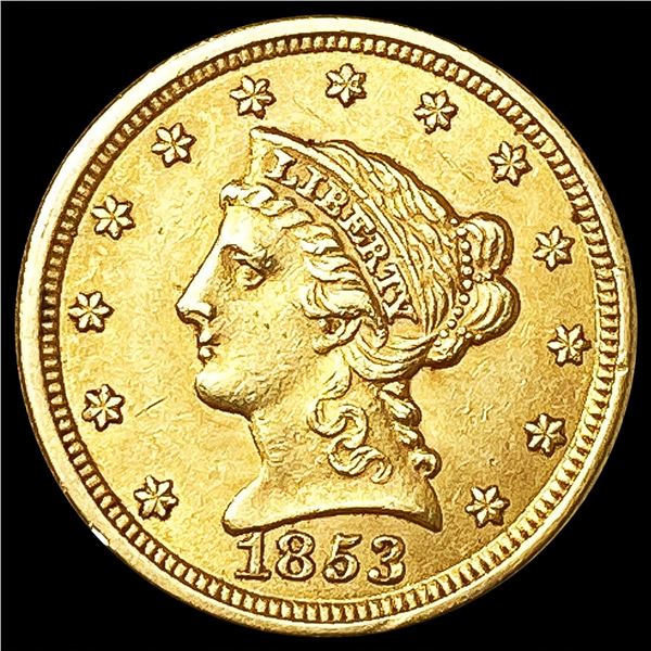 1853 $2.50 Gold Quarter Eagle CLOSELY UNCIRCULATED