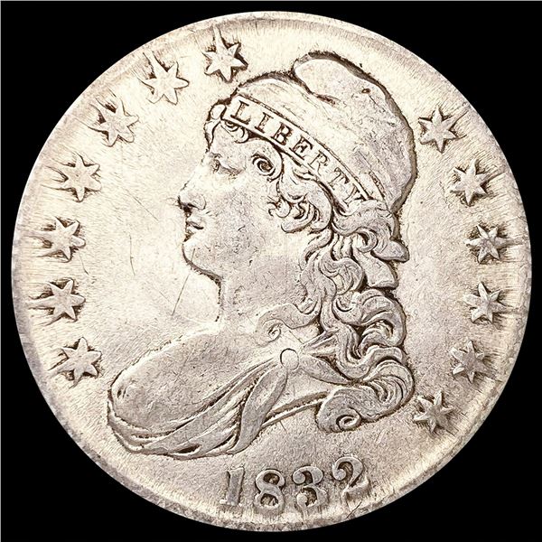 1832 Sm Ltrs Capped Bust Half Dollar LIGHTLY CIRCU
