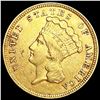 Image 1 : 1854 $3 Gold Piece CLOSELY UNCIRCULATED