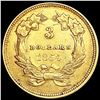 Image 2 : 1854 $3 Gold Piece CLOSELY UNCIRCULATED