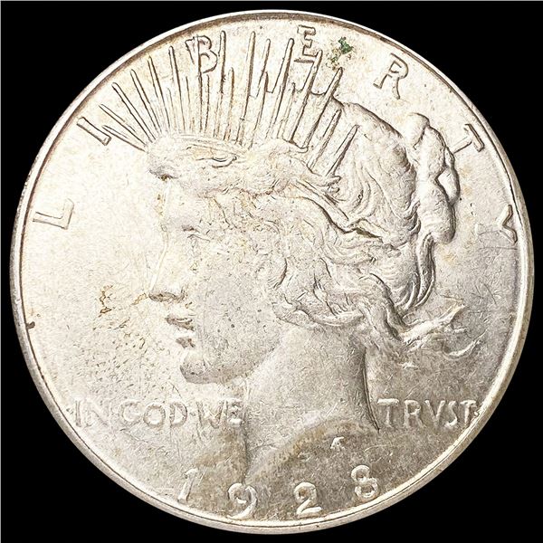 1928-S Silver Peace Dollar CLOSELY UNCIRCULATED