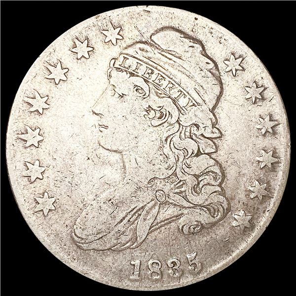 1835 Capped Bust Half Dollar LIGHTLY CIRCULATED