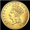 Image 1 : 1862 Rare Gold Dollar ABOUT UNCIRCULATED