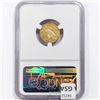 Image 2 : 1927 $2.50 Gold Quarter Eagle NGC MS61
