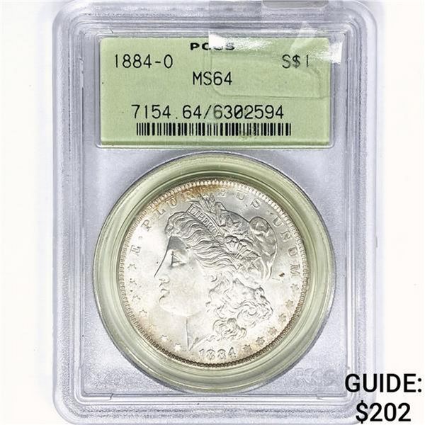 1884-O Morgan Silver Dollar PCGS MS64