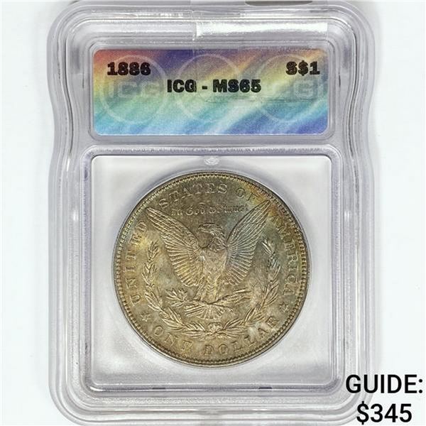 1886 Morgan Silver Dollar ICG MS65