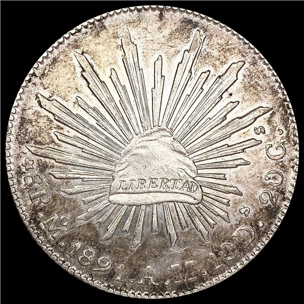 1891 Mexico Silver 8 Reales CLOSELY UNCIRCULATED