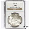 Image 1 : 1885 Morgan Silver Dollar NGC MS65