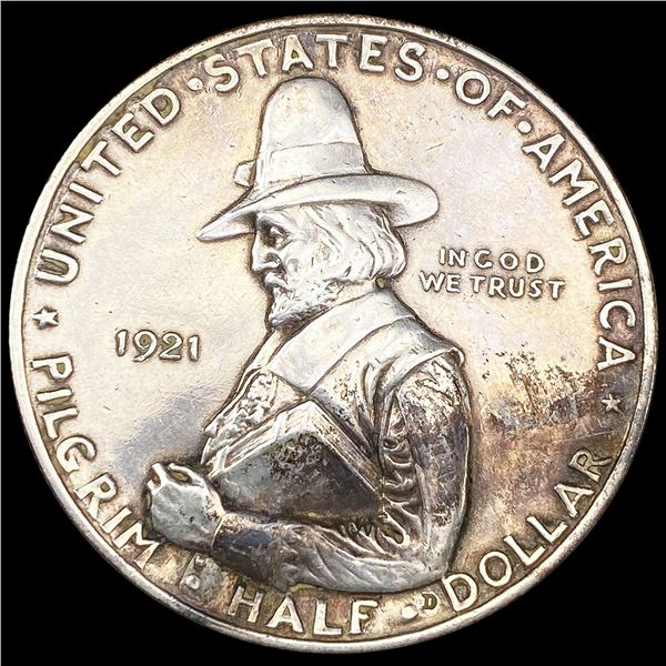 1921 Pilgrim Half Dollar CLOSELY UNCIRCULATED
