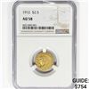 Image 1 : 1912 $2.50 Gold Quarter Eagle NGC AU58
