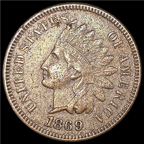 1869 Indian Head Cent CLOSELY UNCIRCULATED