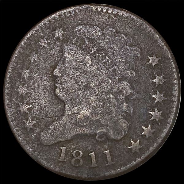 1811 Classic Head Half Cent NICELY CIRCULATED