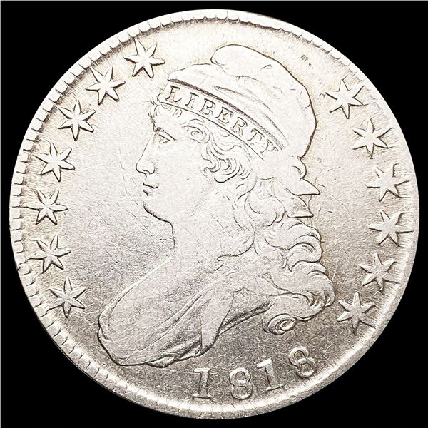 1818 Capped Bust Half Dollar NICELY CIRCULATED