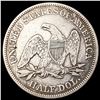 Image 2 : 1858 Seated Liberty Half Dollar NICELY CIRCULATE