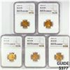 Image 1 : 1952-S Set (5) Wheat Cent NGC MS66 RD