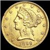 Image 1 : 1899 $5 Gold Half Eagle UNCIRCULATED