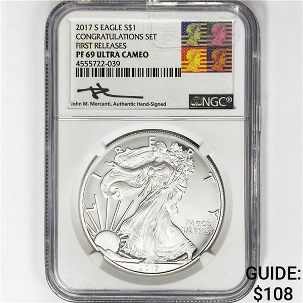 2017-S A.S.E. Mercanti Signed NGC PF69 UC