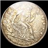 1853 Arws & Rays Seated Liberty Half Dollar NEARLY