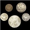 Image 2 : (5) Varied Coinage (1894, 1909, 1914, 1923, 1937)