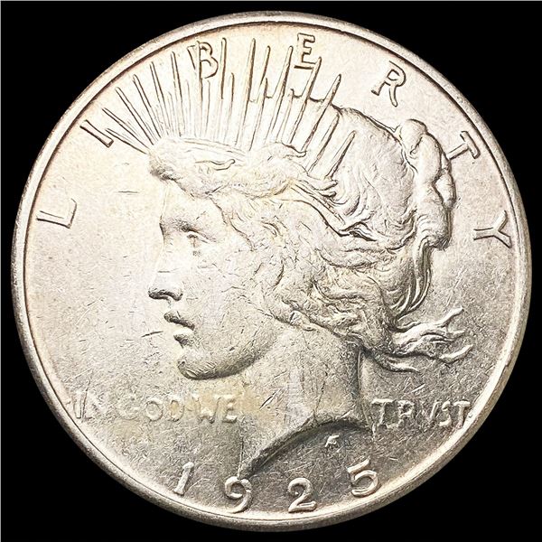 1925-S Silver Peace Dollar CLOSELY UNCIRCULATED