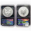 Image 2 : 2013-W Set (2) Silver Eagle NGC PF/SP70 One Rev PF