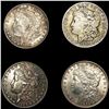 (4) Morgan Silver Dollars (1885, 1886, 1900-O, 190