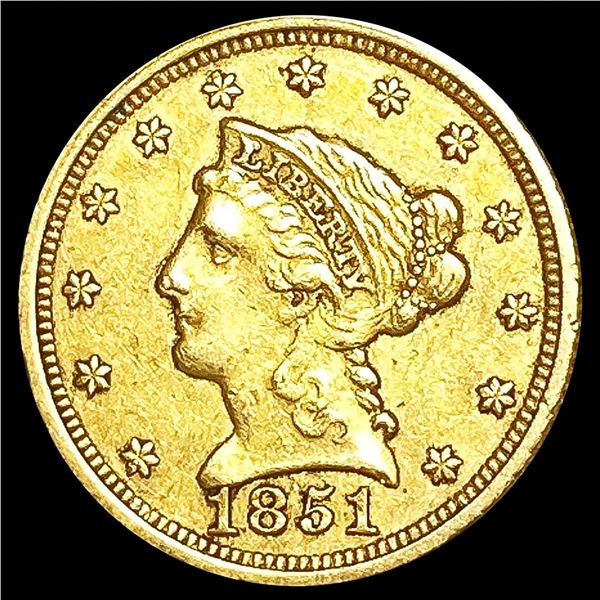 1851 $2.50 Gold Quarter Eagle LIGHTLY CIRCULATED
