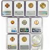 Image 2 : 1999-2018 Set (10) Misc Graded Coins PF, MS