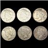 (6) 1926 Peace Silver Dollars NEARLY UNCIRCULATED