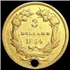 Image 2 : 1854 $3 Gold Piece NICELY CIRCULATED