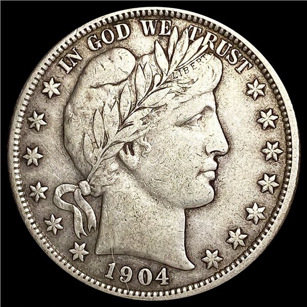1904 Barber Half Dollar NICELY CIRCULATED