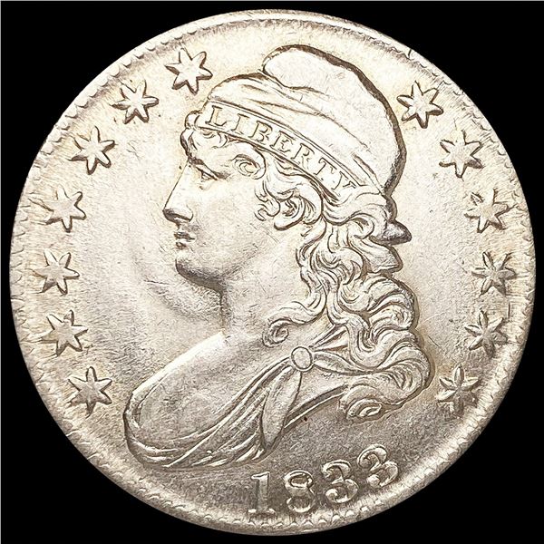1833 Capped Bust Half Dollar CLOSELY UNCIRCULATED
