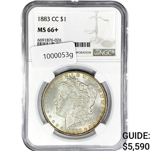 1883-CC Morgan Silver Dollar NGC MS66+
