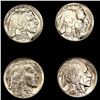 Image 1 : (4) Buffalo Nickels (1936-S, 1937-S, (2) 1938-D)