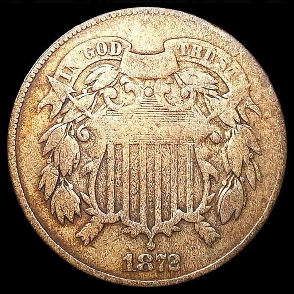 1872 Two Cent Piece LIGHTLY CIRCULATED