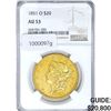 Image 1 : 1851-O $20 Gold Double Eagle NGC AU53