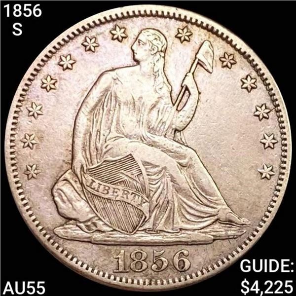 1856-S Seated Liberty Half Dollar HIGH GRADE
