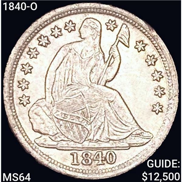 1840-O Seated Liberty Half Dime CHOICE BU