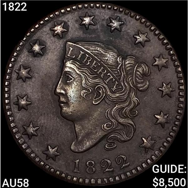 1822 Coronet Head Cent CHOICE AU