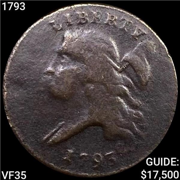 1793 Liberty Cap Half Cent LIGHTLY CIRCULATED