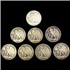 Image 2 : (8) 1919 Walking Half Dollars NICELY CIRCULATED
