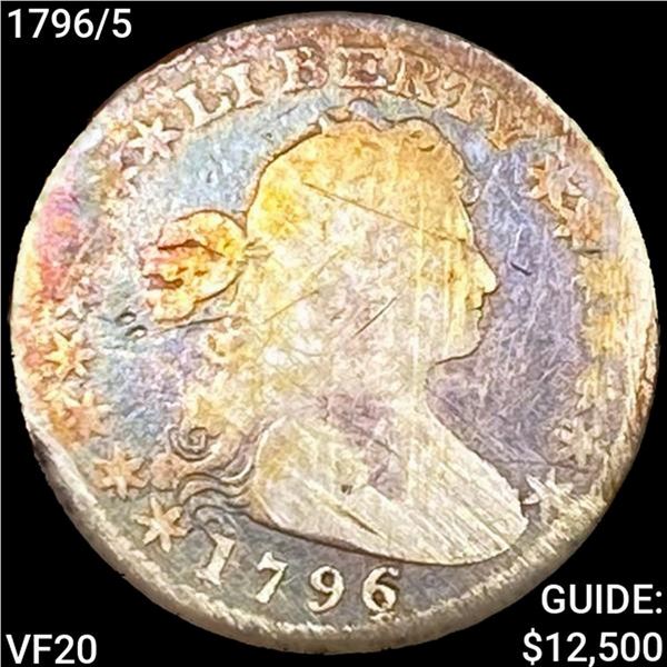 1796/5 Draped Bust Half Dime LIGHTLY CIRC