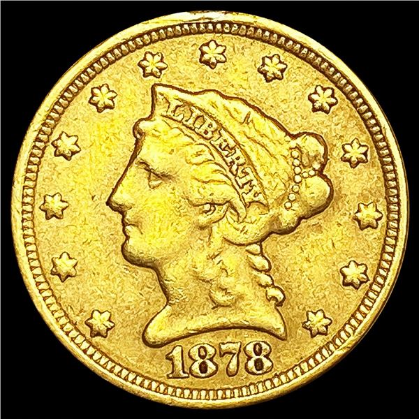 1878 $2.50 Gold Quarter Eagle LIGHTLY CIRCULATED