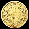 Image 2 : 1853-O Rare Gold Dollar NICELY CIRCULATED