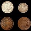 Image 1 : (4) Varied US Coins ((2) 1867, 1873, 1931-S) LIGHT
