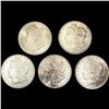 Image 1 : (5) Morgan Silver Dollars (1883, (2) 1884-O, (2) 1