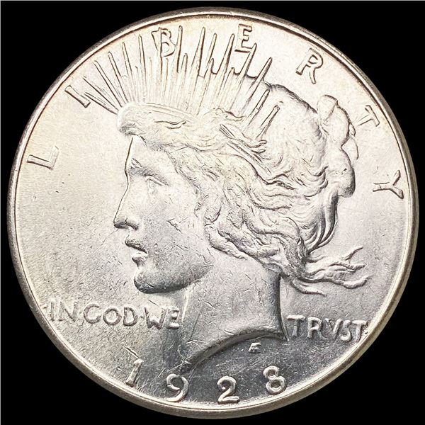 1928-S Silver Peace Dollar CLOSELY UNCIRCULATED