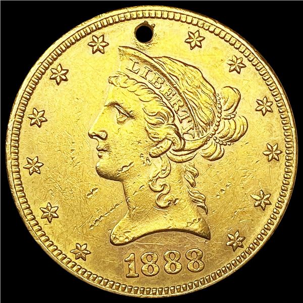 1888-S $10 Gold Eagle CLOSELY UNCIRCULATED