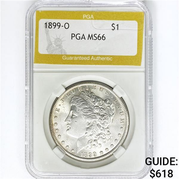 1899-O Morgan Silver Dollar PGA MS66